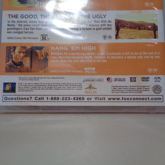 THE CLINT EASTWOOD COLLECTION New DVD / 4 Disc Set / 4 Classic Movies - Picture 7 of 7